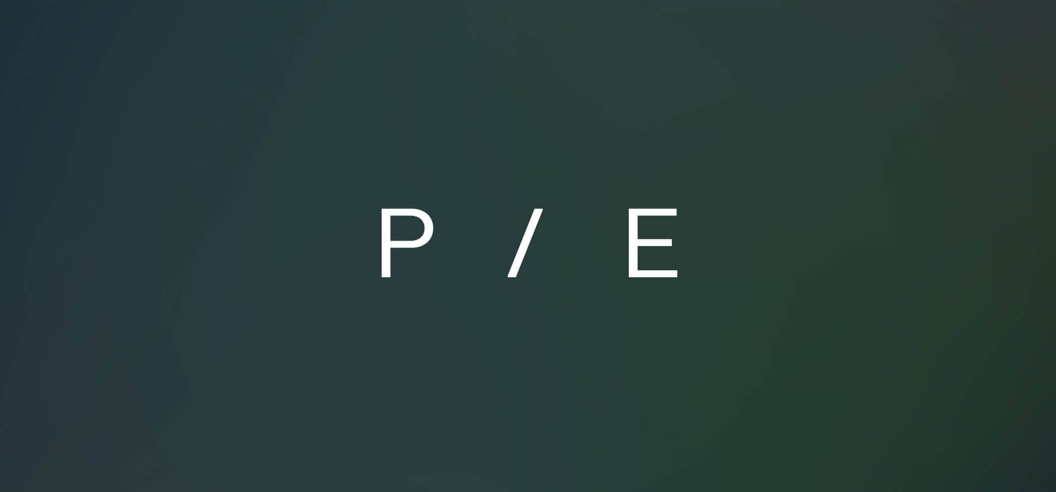 Introducing the price to earnings (P/E) ratio!