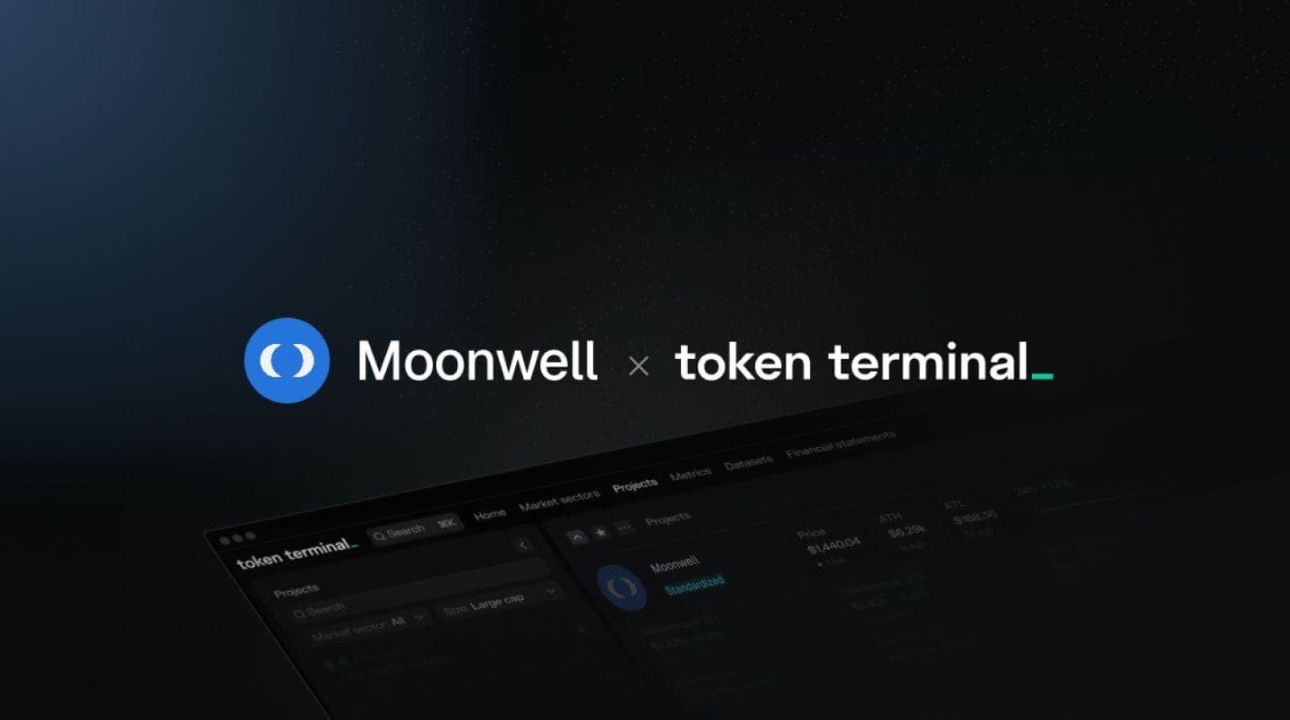 Moonwell enters into a Data Partnership with Token Terminal