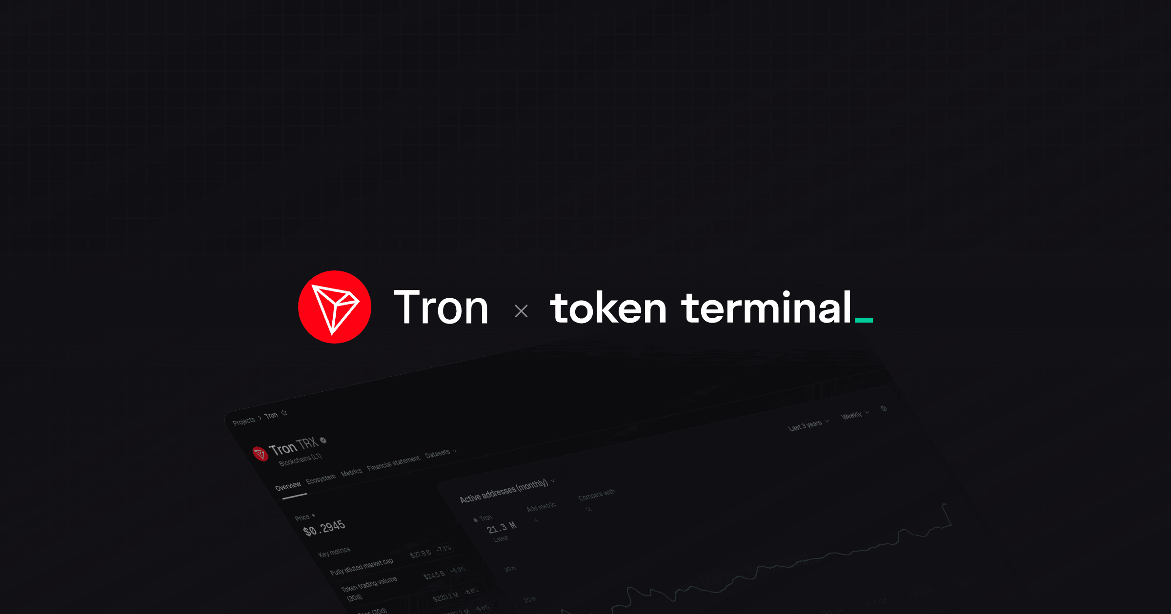 TRON Network’s data is now integrated into Token Terminal