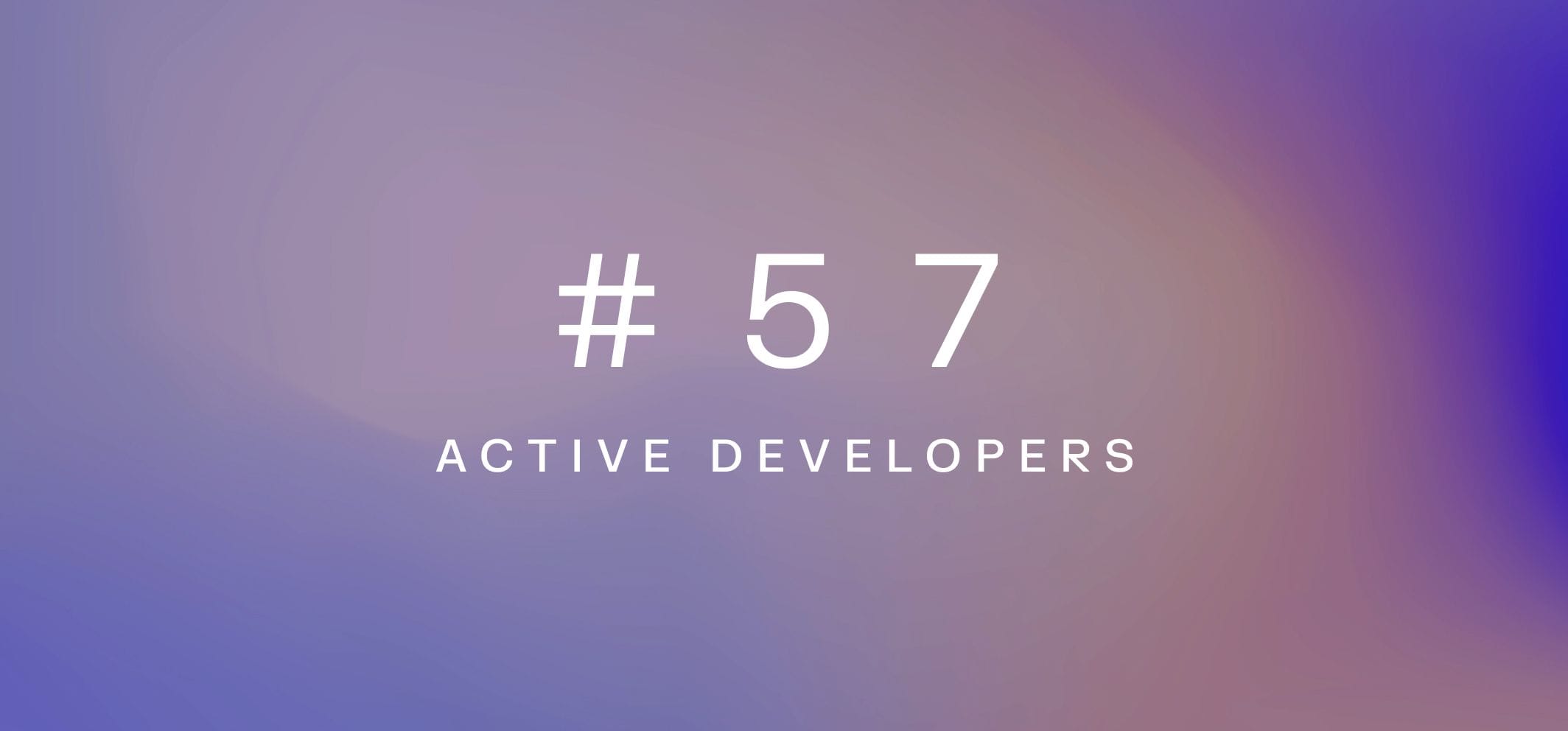 Active developers – Weekly fundamentals #57