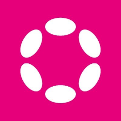 Ikon med logotyp för Polkadot