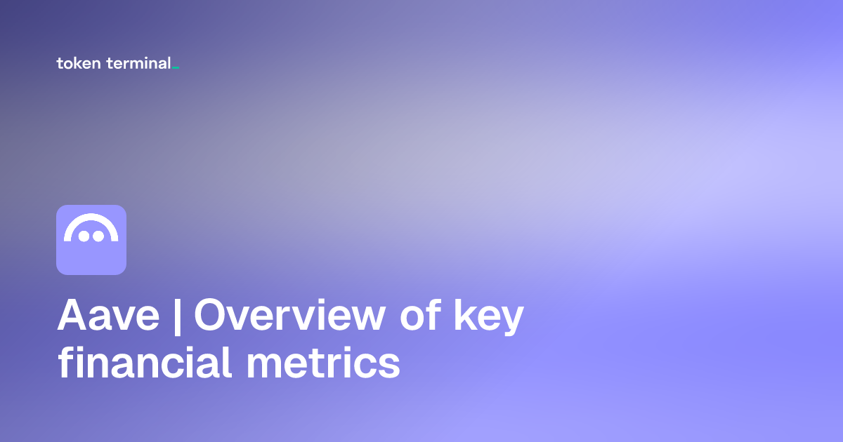 Dashboard - Aave | Overview of key financial metrics | Token Terminal