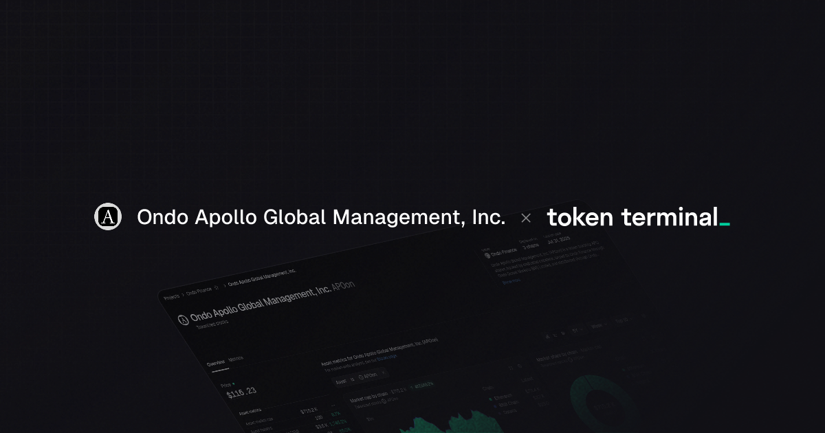 Ondo Apollo Global Management, Inc. overview | Token Terminal