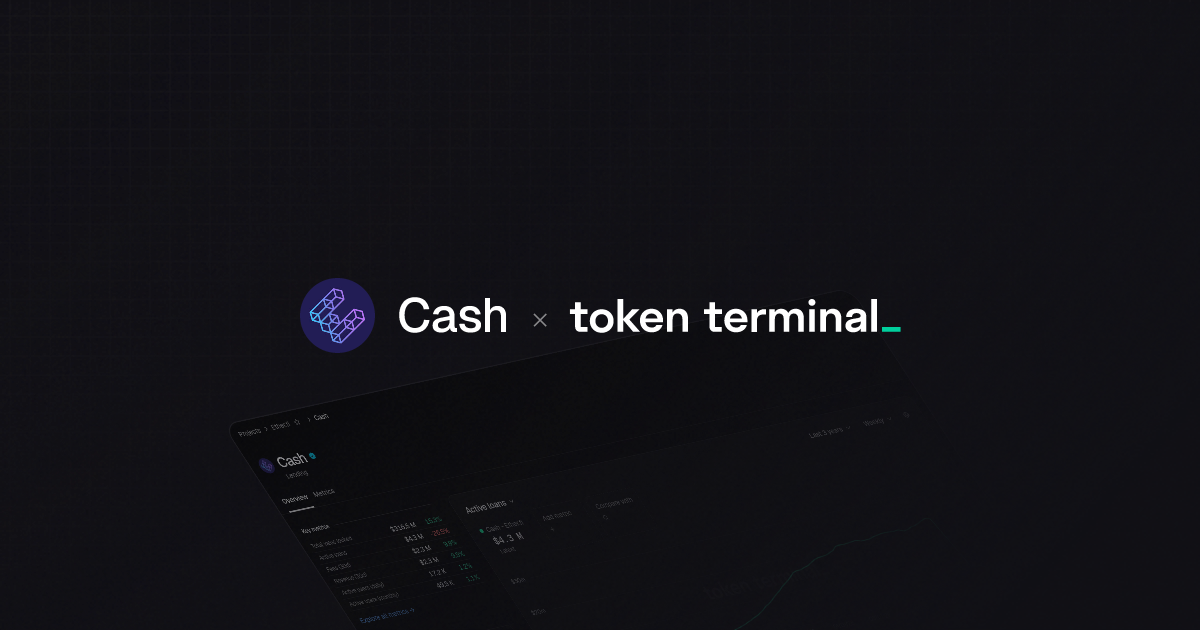 Cash overview | Token Terminal