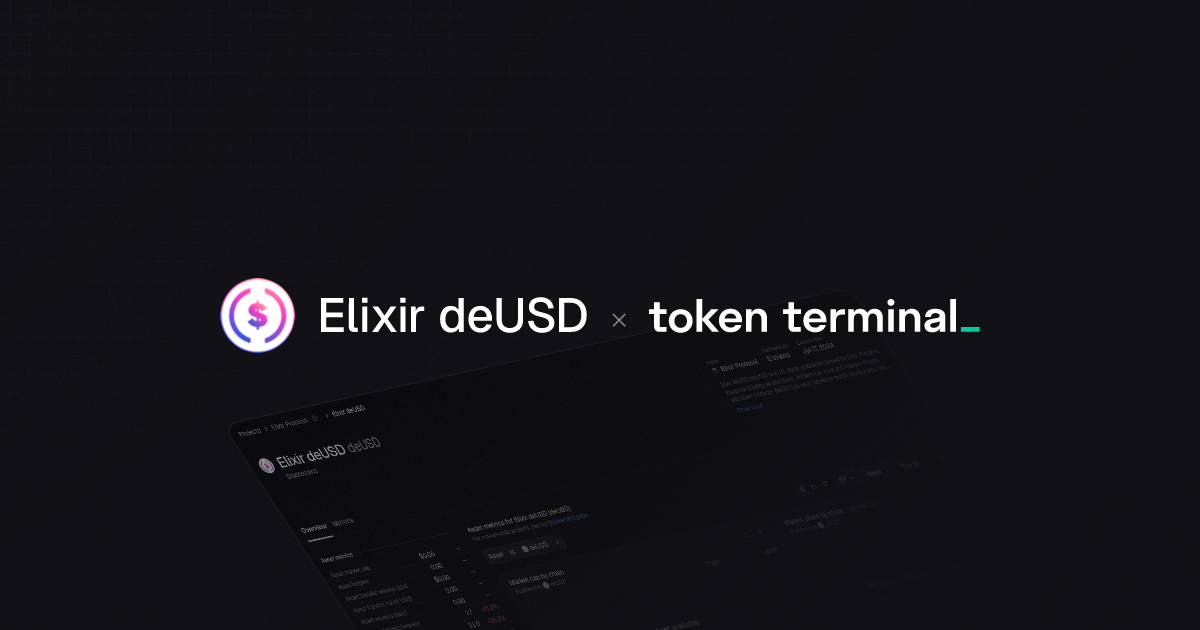 Elixir deUSD overview | Token Terminal