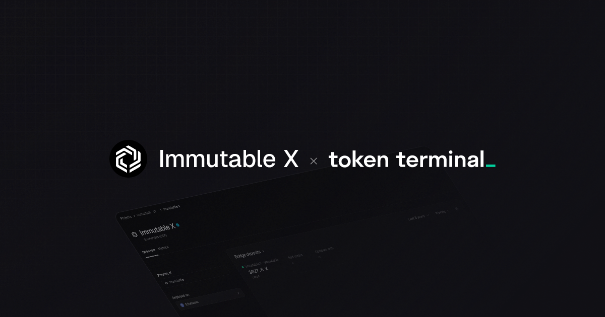 Immutable X overview | Token Terminal