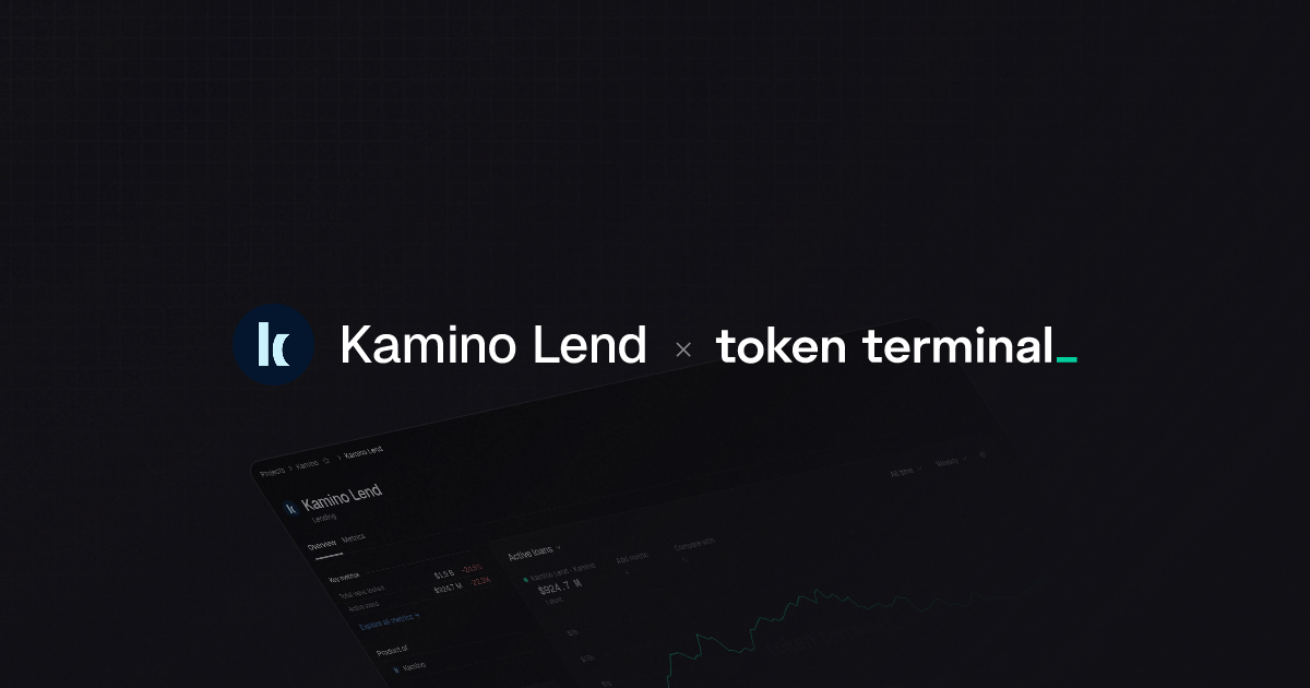 Kamino Lend overview | Token Terminal