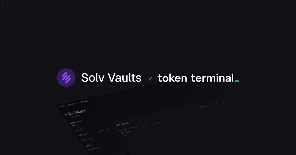 Solv Vaults overview | Token Terminal
