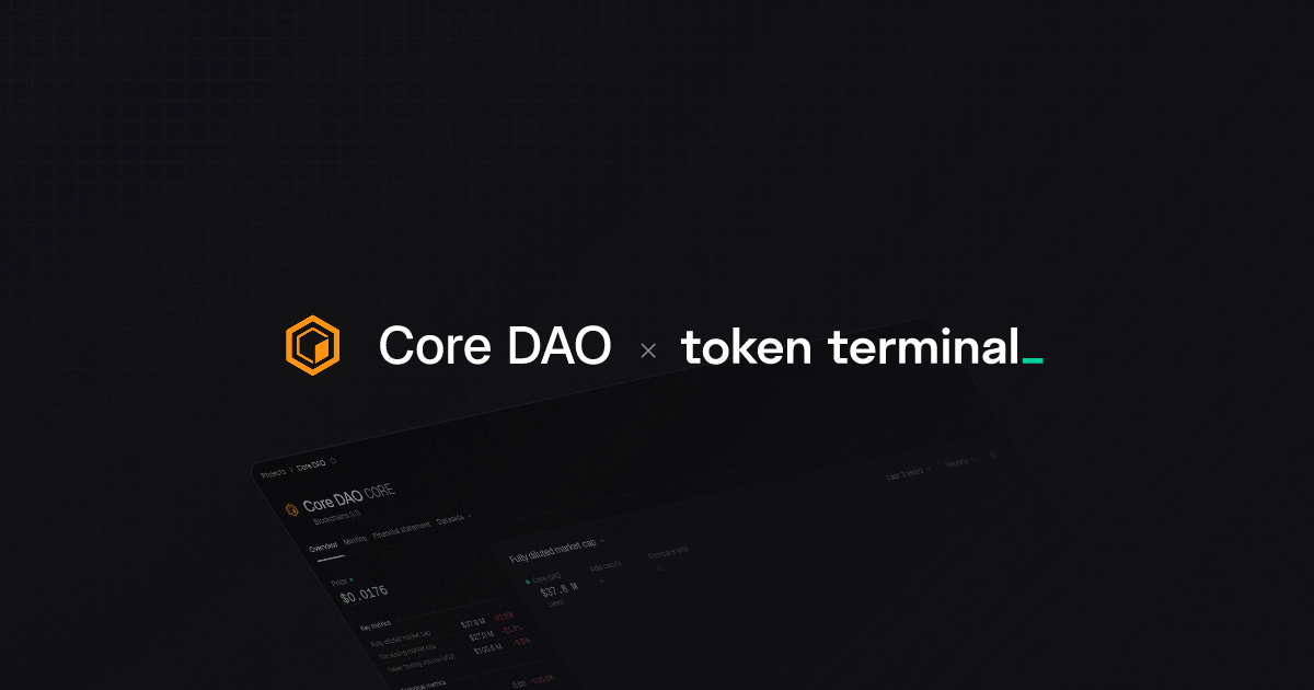 Core DAO overview | Token Terminal
