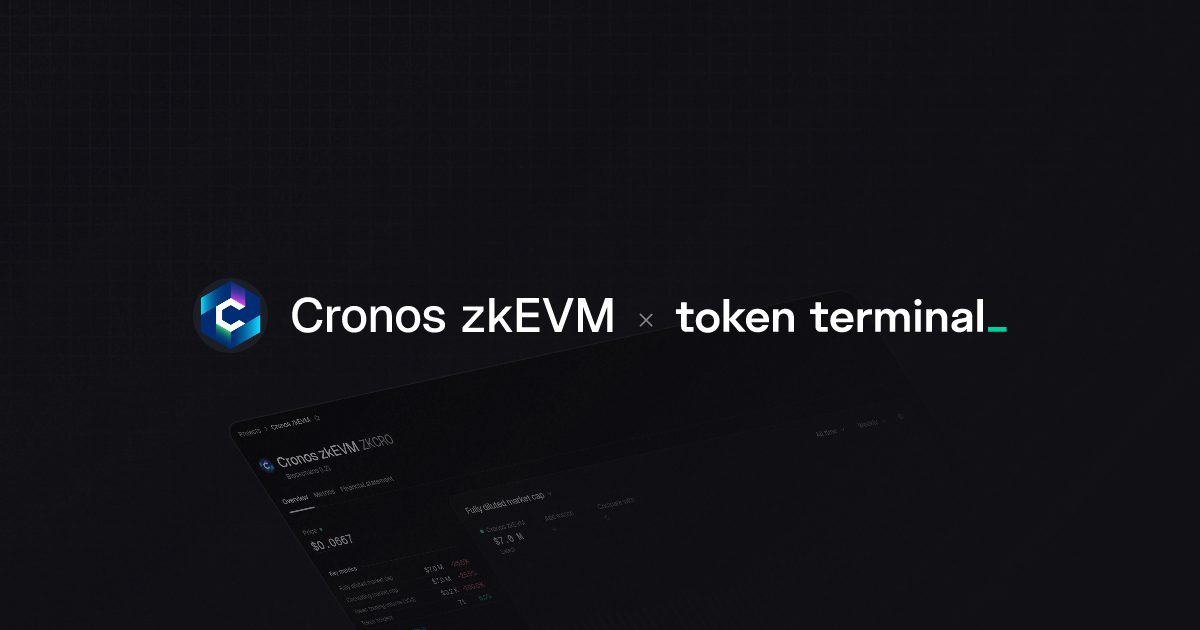 Cronos zkEVM overview | Token Terminal