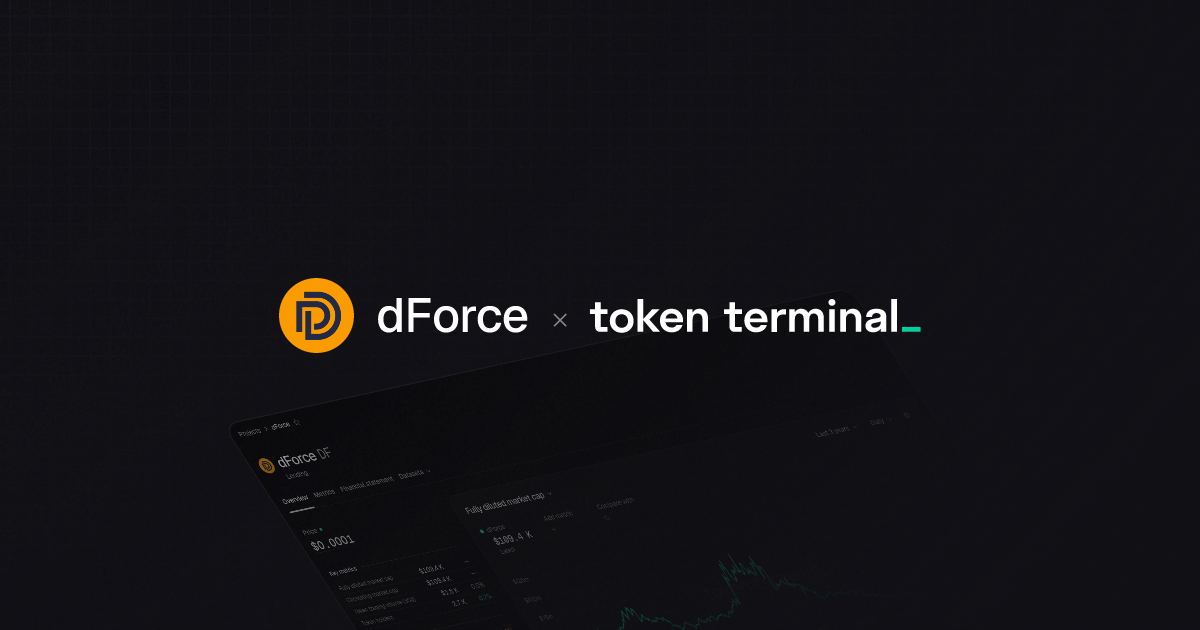 dForce datasets | Token Terminal