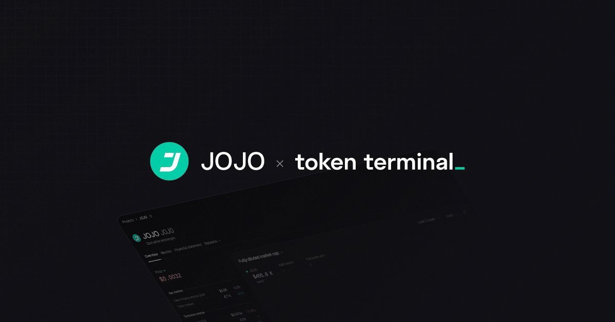 JOJO overview | Token Terminal