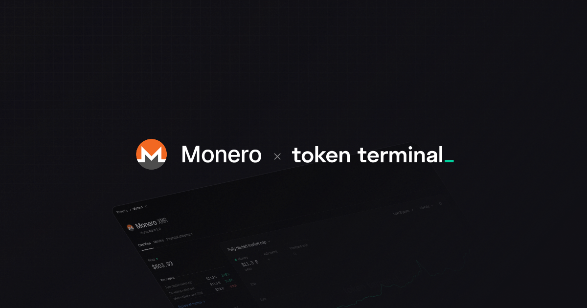 Monero overview | Token Terminal