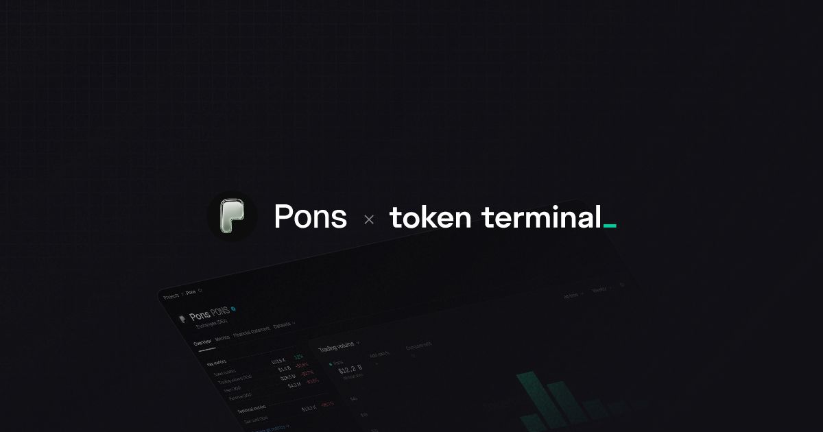 Pons financial statement & earnings | Token Terminal