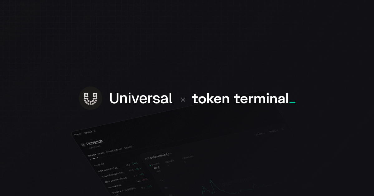 Universal datasets | Token Terminal