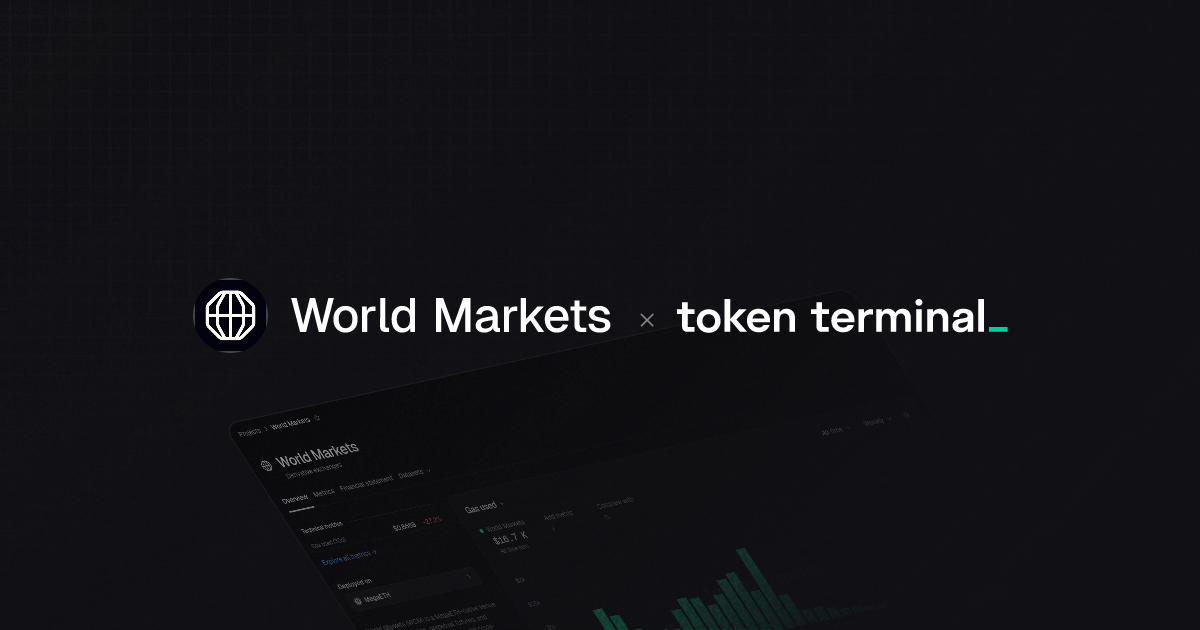 World Markets metrics: all on-chain data | Token Terminal